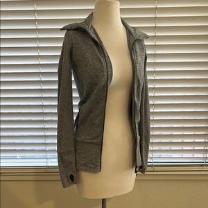 lululemon athletica Heather Gray Zip-Up Jacket